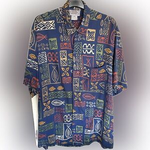 Back East Patterned Shirt XL